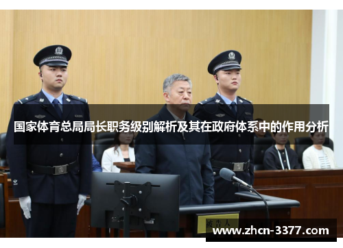 国家体育总局局长职务级别解析及其在政府体系中的作用分析
