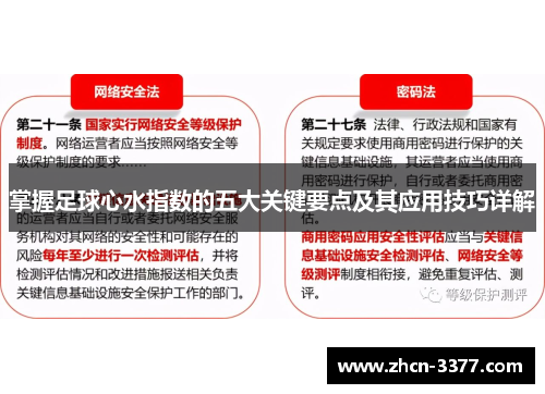 掌握足球心水指数的五大关键要点及其应用技巧详解